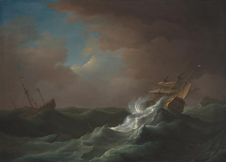 Ships In Distress In A Storm Peter Monamy C Tate