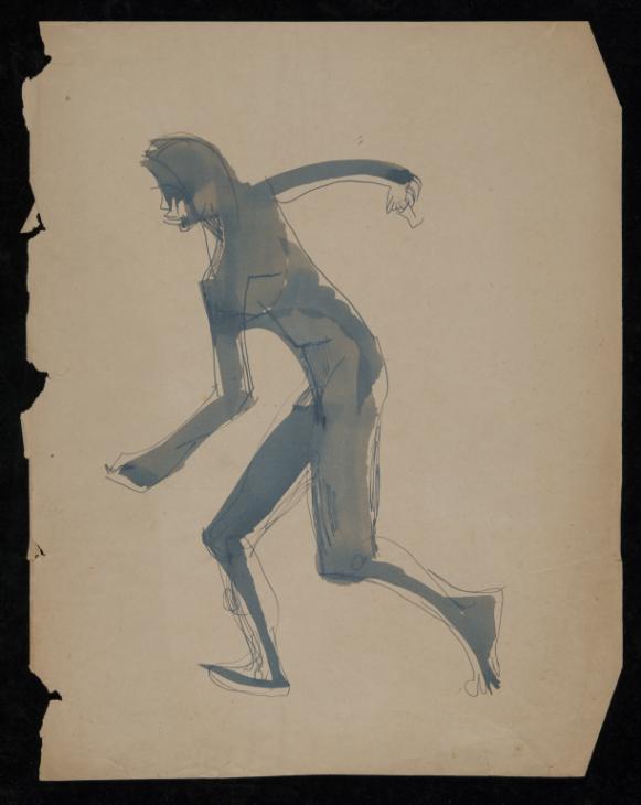 Sketch Of A Female Nude From The Side Felicia Browne Tate Archive