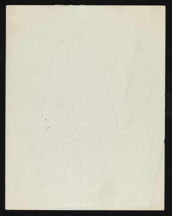 Sketch Of A Headless Female Nude Bernard Meninsky Tate Archive Tate