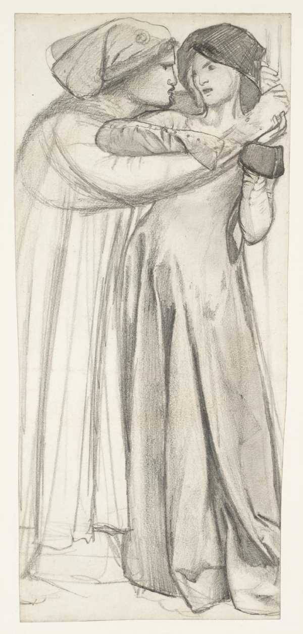 Composition Study For Clerk Saunders Sir Edward Coley Burne Jones