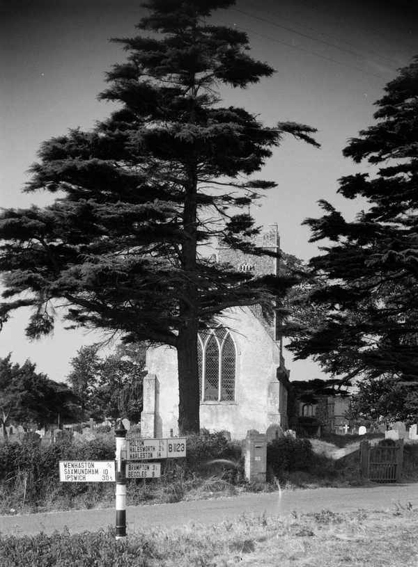 Photograph Of All Saints Church Blyford Near Halesworth Suffolk