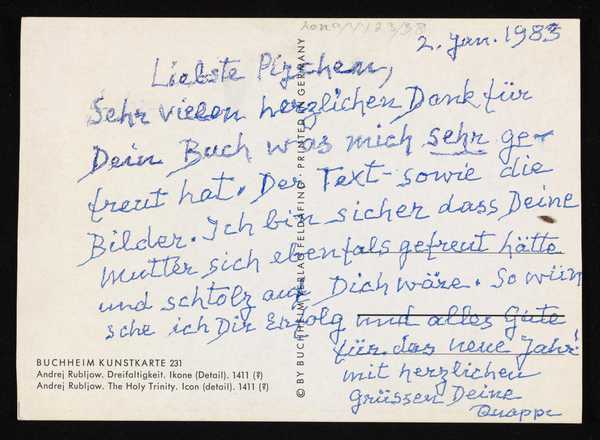 Postcard From Mathilde Beckmann Mathilde Beckmann Recipient Marie