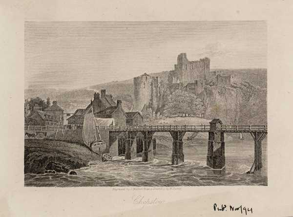 Chepstow Engraved By Walker After Joseph Mallord William Turner