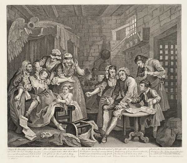 A Rakes Progress Plate 7 William Hogarth 1735 Tate