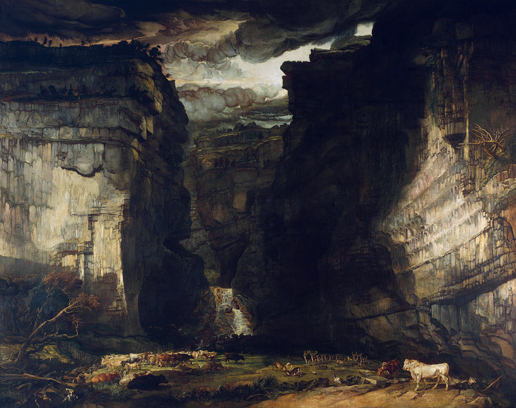 James Ward 'Gordale Scar (A View of Gordale, in the Manor of East Malham in Craven, Yorkshire, the Property of Lord Ribblesdale)' ?1812-14, exhibited 1815