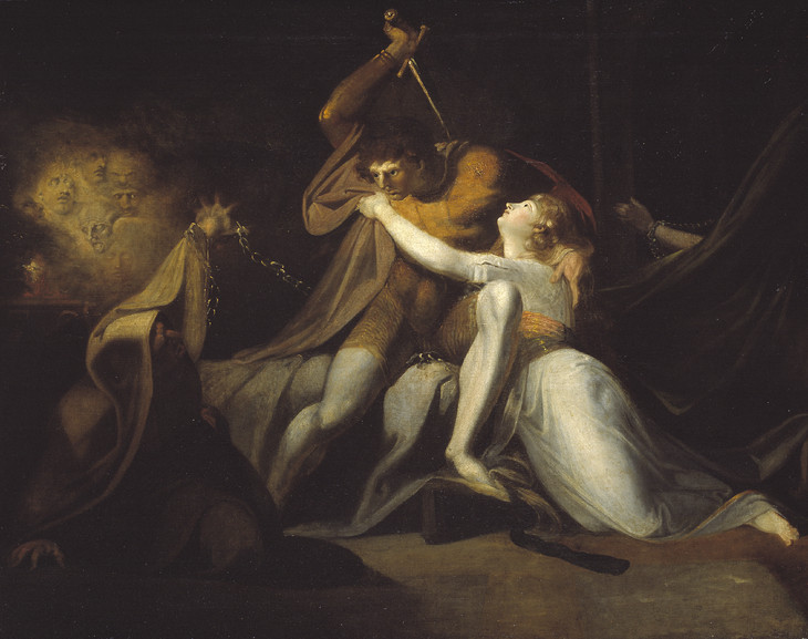 Henry Fuseli 'Percival Delivering Belisane from the Enchantment of Urma' exhibited 1783