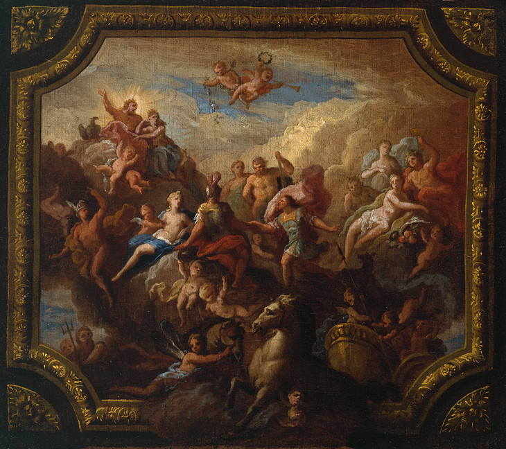 Sir James Thornhill 'The Apotheosis of Romulus: Sketch for a Ceiling Decoration, Possibly for Hewell Grange, Worcestershire' circa 1710
