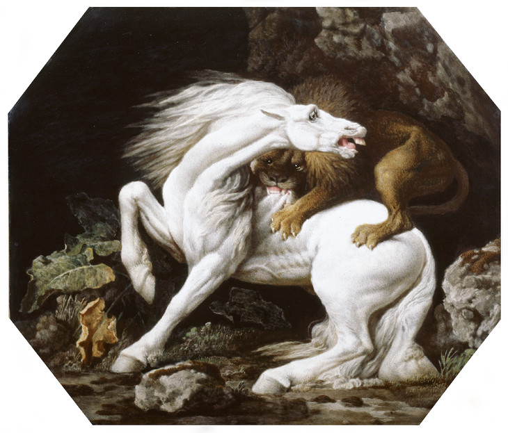 George Stubbs 'Horse Attacked by a Lion' 1769