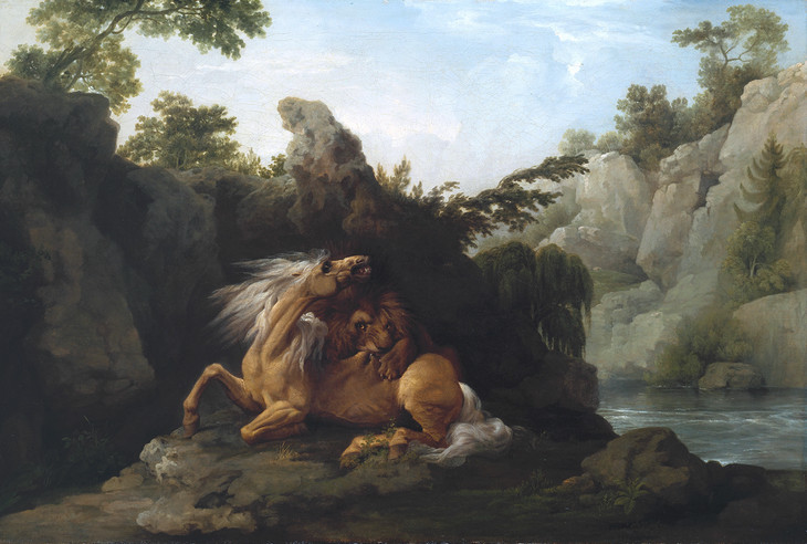 George Stubbs 'Horse Devoured by a Lion' ?exhibited 1763