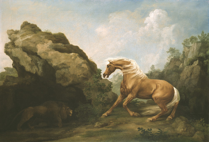George Stubbs 'Horse Frightened by a Lion' ?exhibited 1763