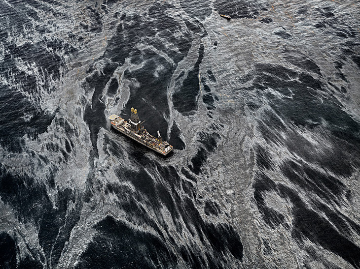 Edward Burtynsky 'Oil Spill #2, Discoverer Enterprise, Gulf of Mexico, May 11, 2010'