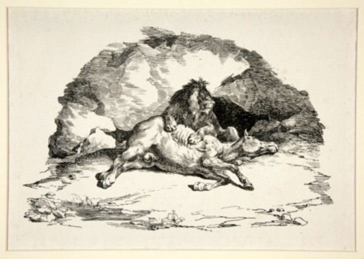 Théodore Gericault 'Lion Devouring a Horse' c.1820