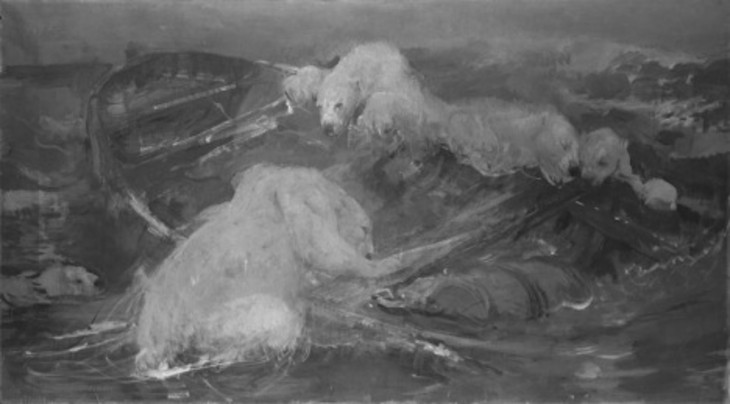 John Macallan Swan 'The Abandoned Boat' c.1870–1910