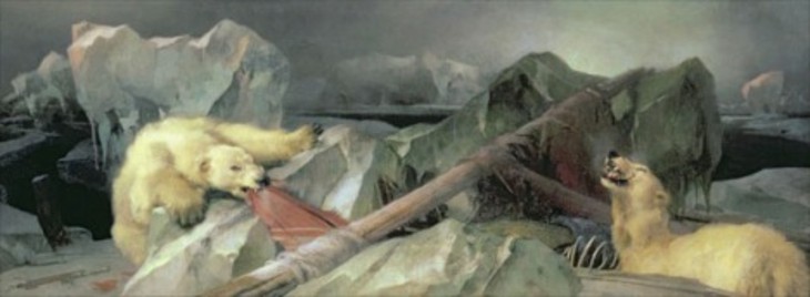 Sir Edwin Landseer 'Man Proposes, God Disposes' exhibited 1864