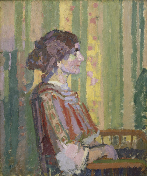 Harold Gilman 'Stanislawa de Karlowska (Mrs Robert Bevan)' c.1913