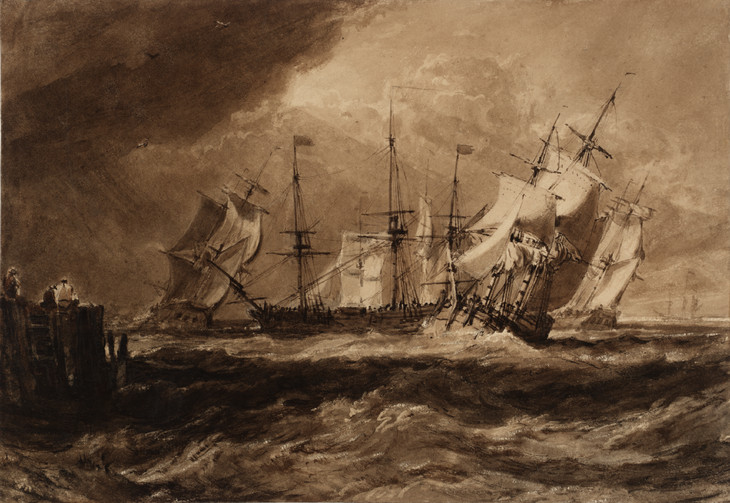 Joseph Mallord William Turner 'Ships in a Breeze ('The Egremont Sea Piece')' c.1806-7