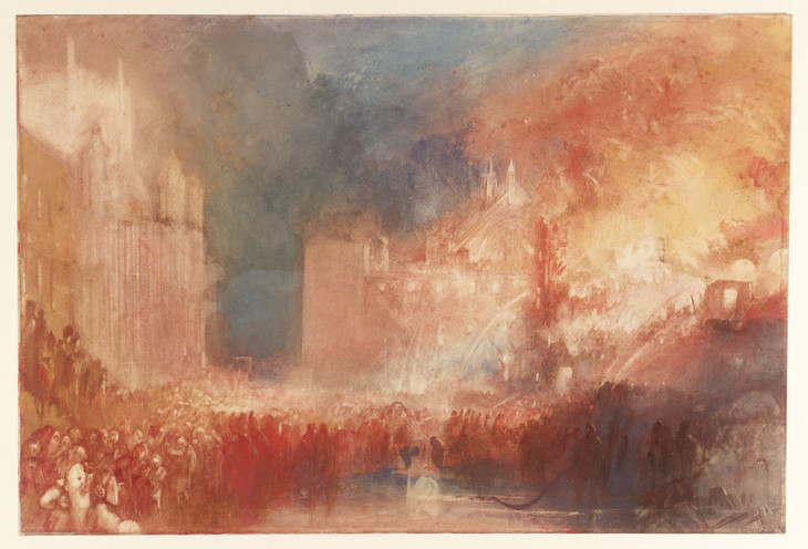 Joseph Mallord William Turner 'The Burning of the Houses of Parliament' ?1834-5