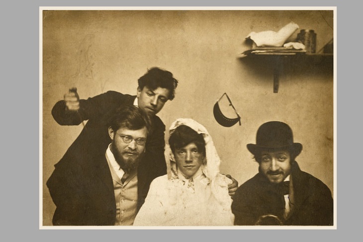 Charles Polowetski, Bernard Gussow, James Bolivar Manson and Samuel Halpert in a Studio on Rue Belloni, Paris 7 June 1903