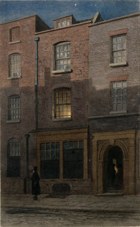 John Wykeham Archer 'J.M.W. Turner's birthplace in Maiden Lane, Covent Garden' 1852