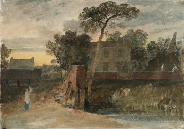 Joseph Mallord William Turner 'Sion Ferry House, Isleworth: Sunset' 1805