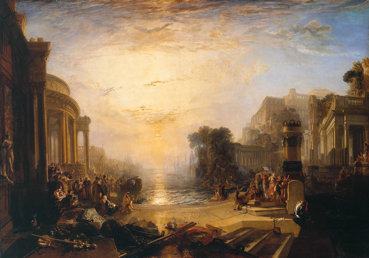 Joseph Mallord William Turner 'The Decline of the Carthaginian Empire ...' exhibited 1817