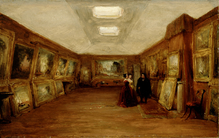 George Jones 'Interior of Turner's Gallery: the Artist showing his Works' c.1851