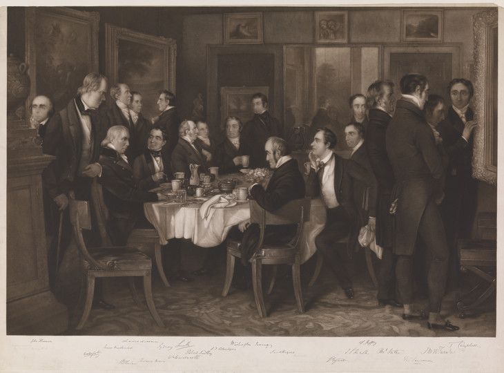 John Doyle 'Samuel Rogers at his Breakfast Table, engraved by Charles Mottram' c.1823