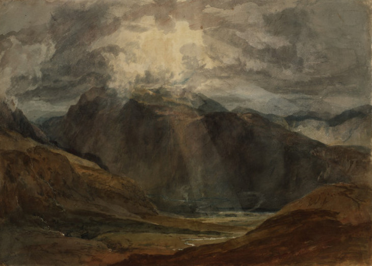 Joseph Mallord William Turner 'Nant Peris, Looking towards Snowdon' 1799-1800