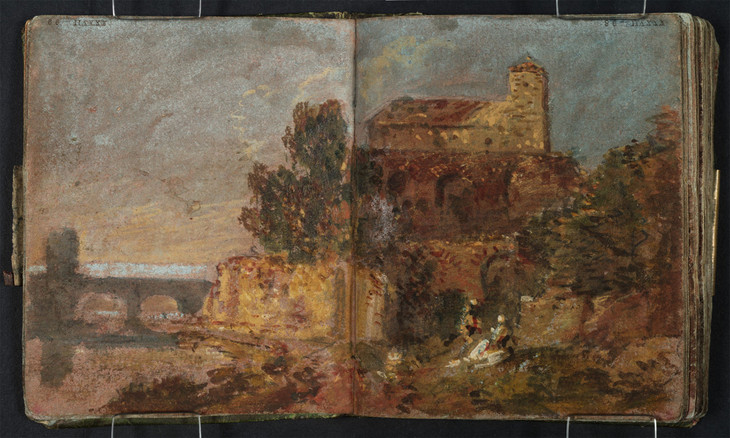 Joseph Mallord William Turner 'Copy of Wilson's 'The Convent on the Rock'' 1796-7