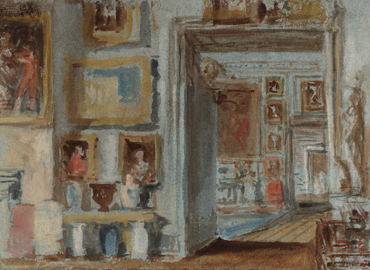 Joseph Mallord William Turner 'The Somerset Room: Looking into the Square Dining Room and beyond to the Grand Staircase'