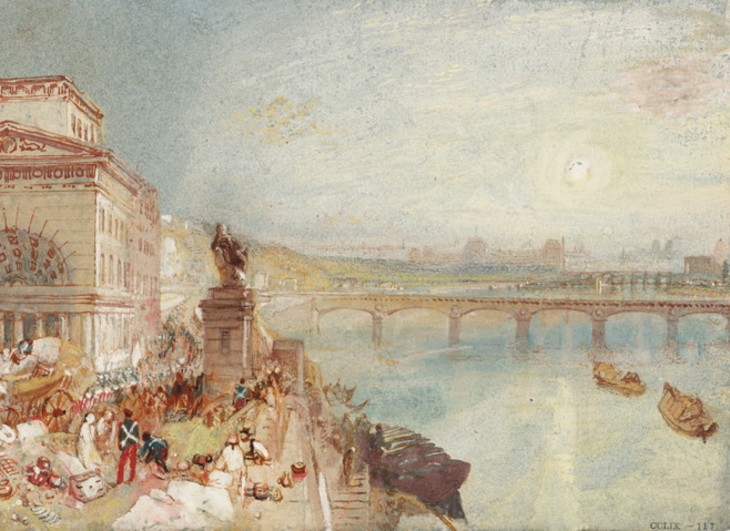 Joseph Mallord William Turner 'Paris from the Barrière de Passy' c.1833