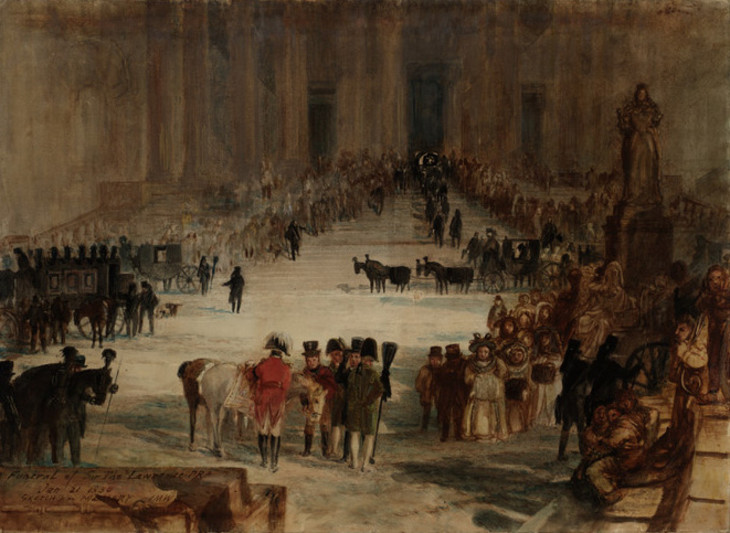 Joseph Mallord William Turner 'Funeral of Sir Thomas Lawrence: A Sketch from Memory' exhibited 1830