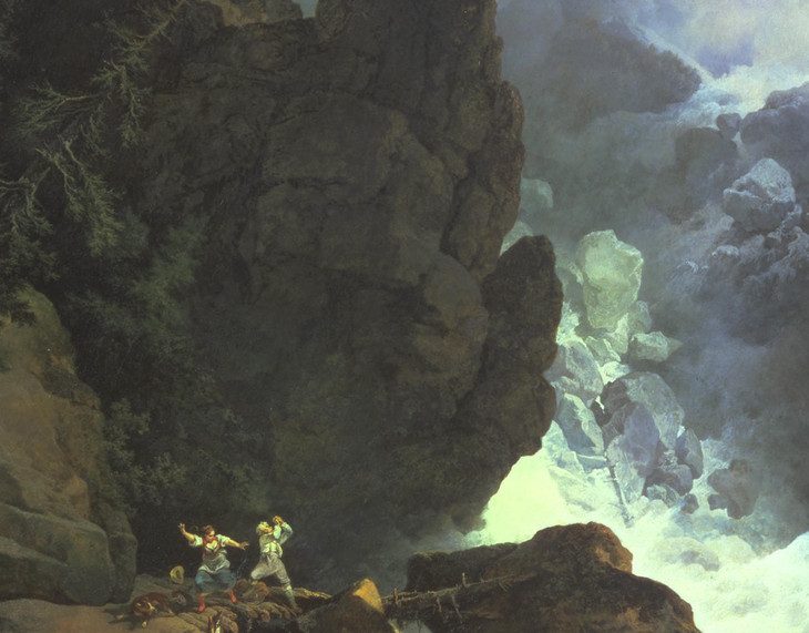 Philip James De Loutherbourg 'An Avalanche in the Alps' 1803