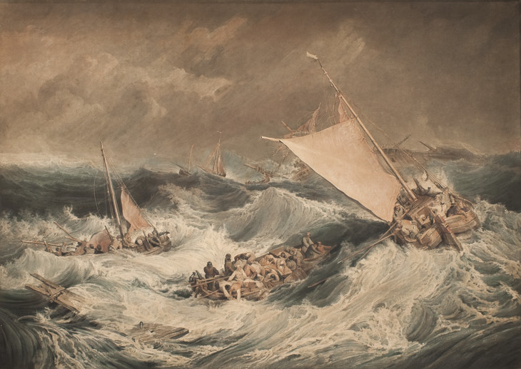 Charles Turner and Joseph Mallord William Turner 'A Shipwreck' 1806-7