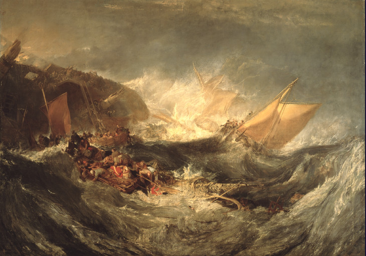 Joseph Mallord William Turner 'The Wreck of a Transport Ship' c.1810