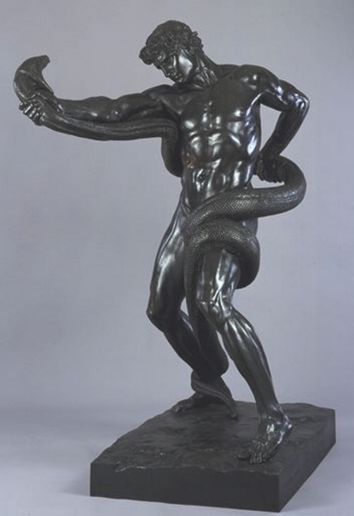 Frederic, Lord Leighton 'An Athlete Wrestling with a Python' 1877