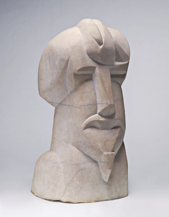 Henri Gaudier-Brzeska 'Hieratic Head of Ezra Pound' 1914