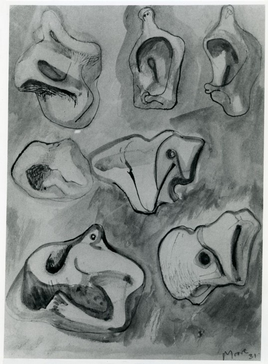 Henry Moore 'Seven Ideas for Sculpture' 1931