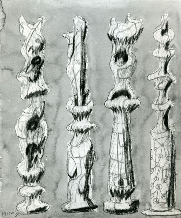 Henry Moore 'Upright Motives' 1954–6