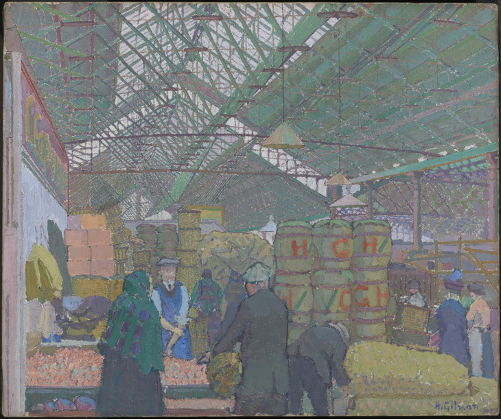 Harold Gilman 'Leeds Market' c.1913