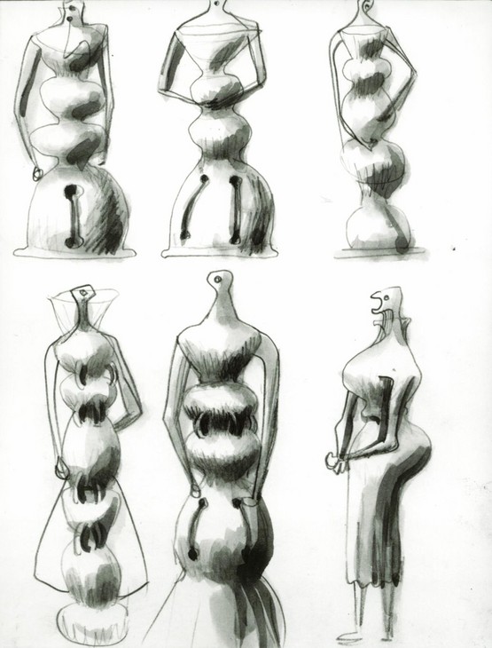 Henry Moore 'Six Standing Forms' 1955–56