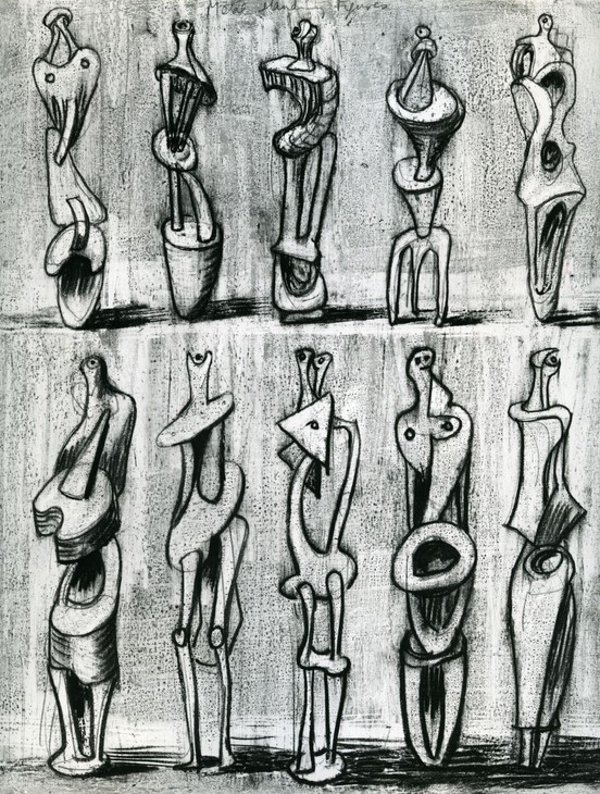 Henry Moore 'Ideas for Metal Standing Figures' 1947–9