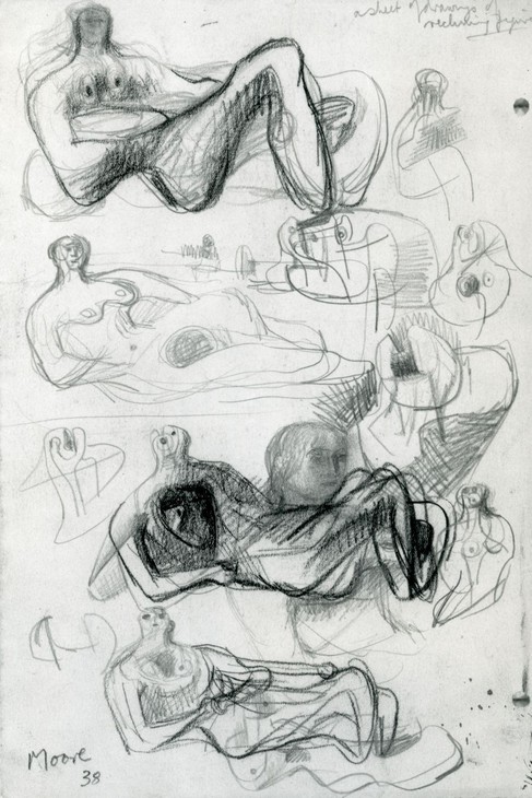 Henry Moore 'Ideas for Sculpture: Reclining Figures' 1938