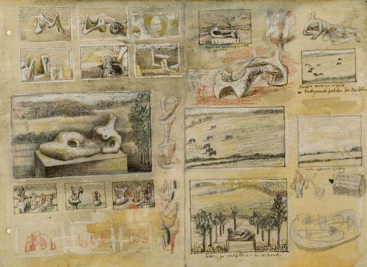 Henry Moore 'Ideas for Sculpture in Landscape' c.1938