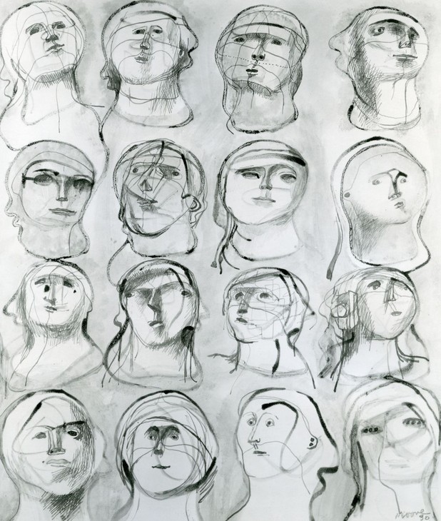 Henry Moore 'Sixteen Heads' 1932