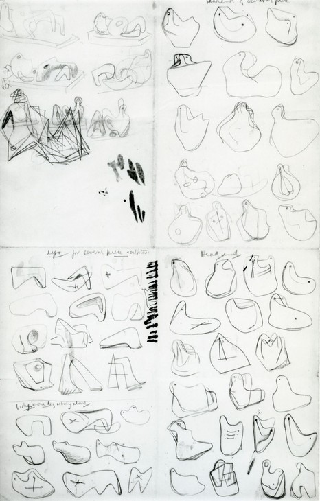 Henry Moore 'Page of Several-Piece Compositions' 1934