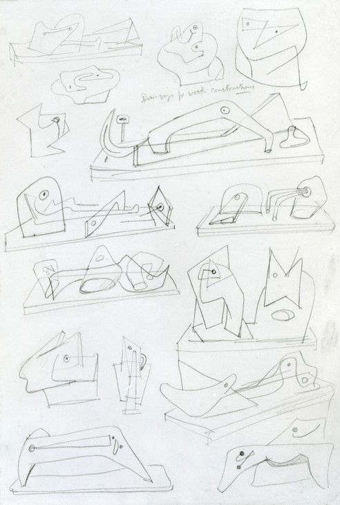 Henry Moore 'Drawings for Wood Constructions' 1934