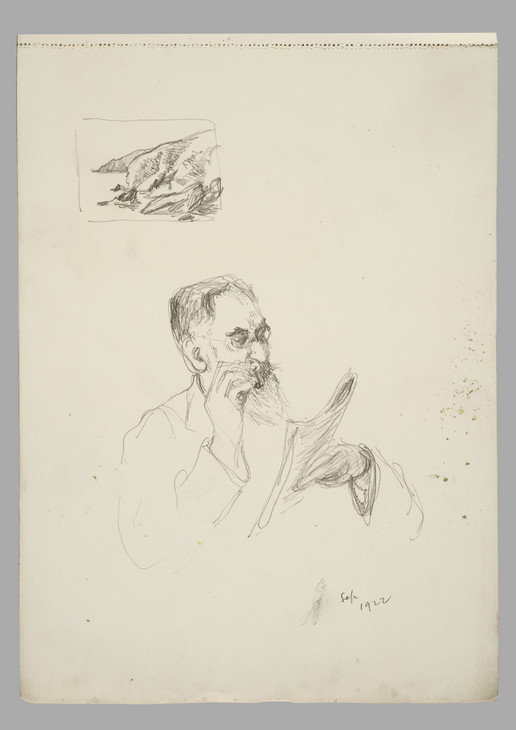 James Bolivar Manson 'Lucien Pissarro Reading in Dartmouth, Devon' September 1922