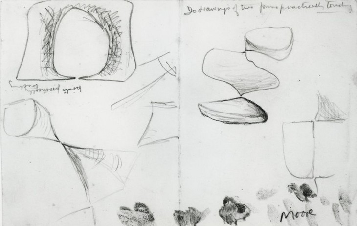 Henry Moore 'Drawing for Sculpture with Points' c.1938