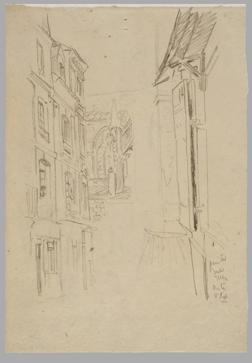 Walter Richard Sickert 'La Rue Pecquet, Dieppe' c.1906-10